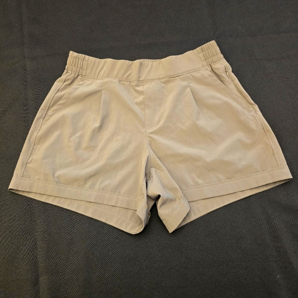 RBX Elastic Waist Zipper Pockets Shorts